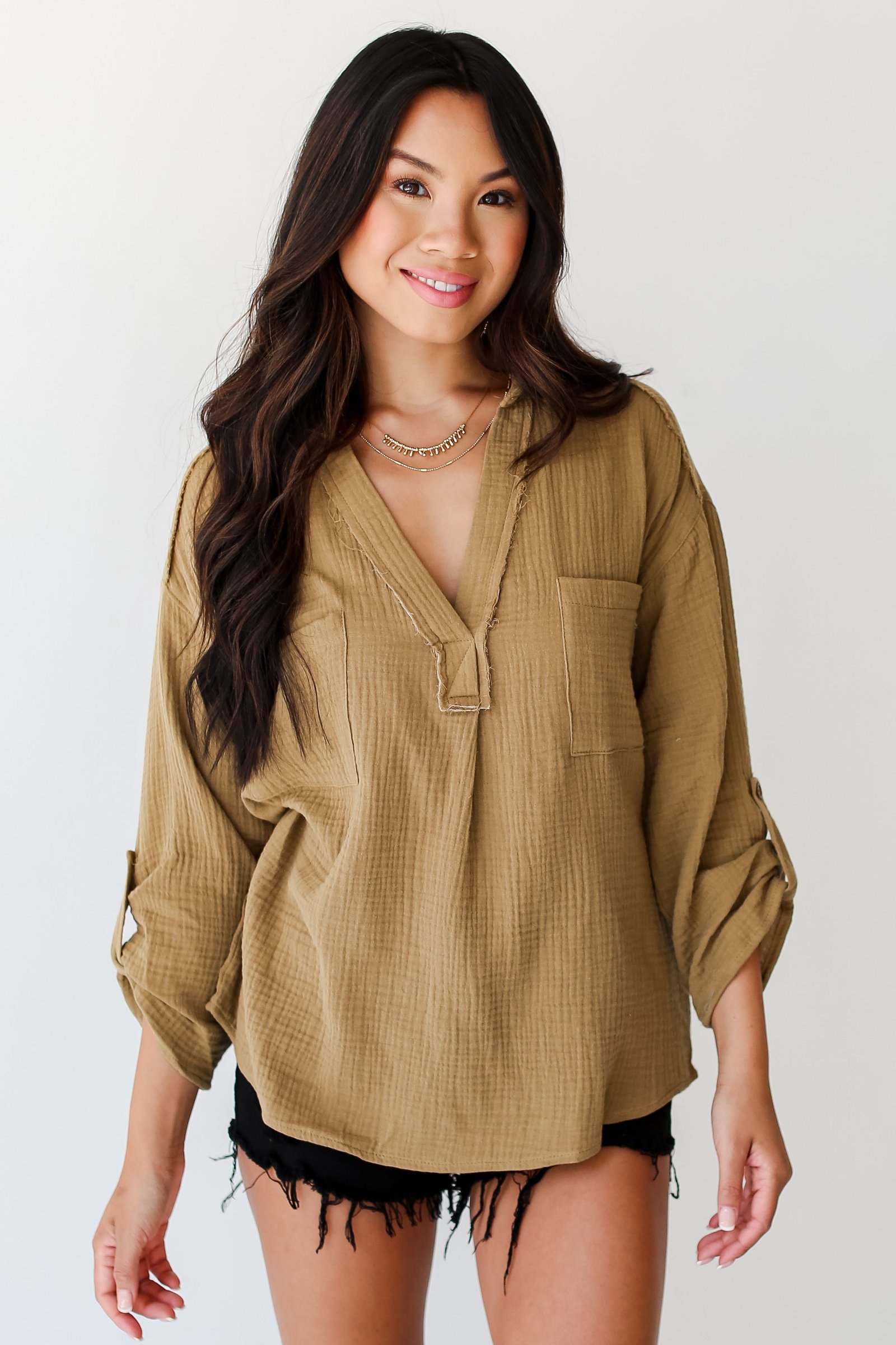 Timeless Class Linen Blouse